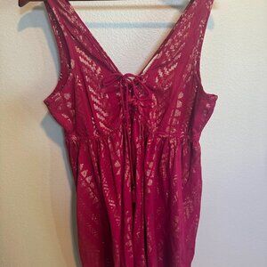 Shyanne Country Western Cowgirl Lace Up Mini Dress Size S